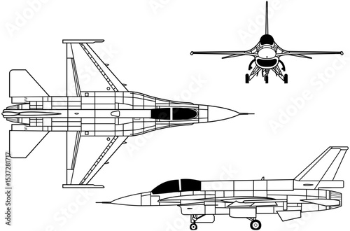 F-16_VISTA_MATV_Orthographical_svg ector file.svg