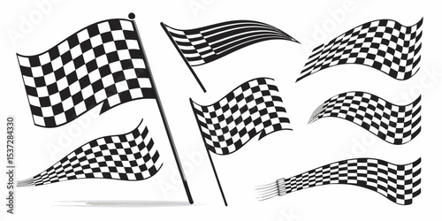 racing flag with checkered flag