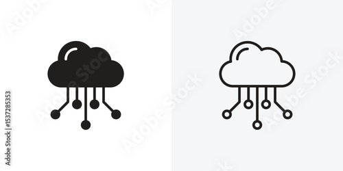 Network cloud icon
