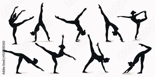 ballet dancers silhouettes