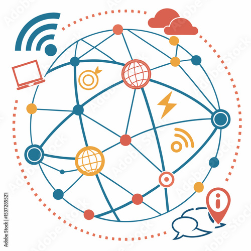social network background