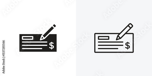 Money check icon