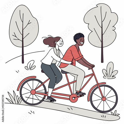 girl with bicycle