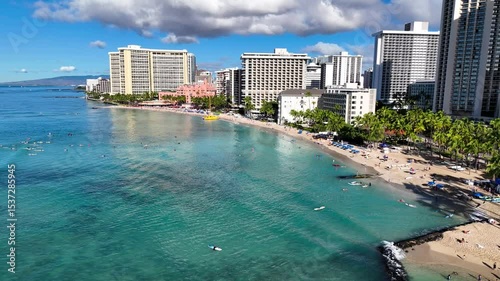 Morning Surfers in Waikiki