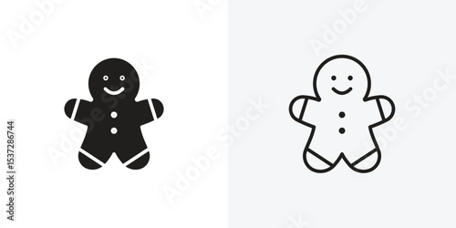 Gingerbread man icon