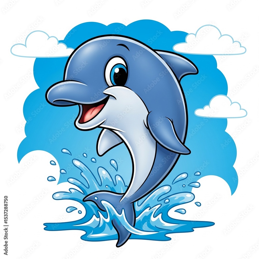 Naklejka premium Cute colorized Cartoon Animal and Insect Illustration for Kids