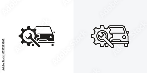 Car mechanic icon