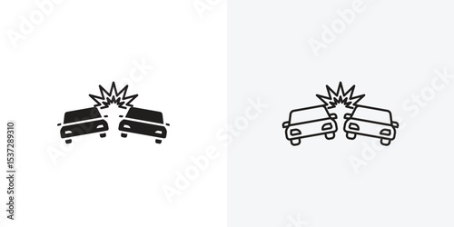 Car crash icon