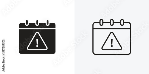 Calendar exclamation icon