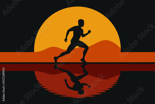 A fun cartoon vector illustration of active kids enjoying summer sports on a beach with surfboards, scooters, and skateboards