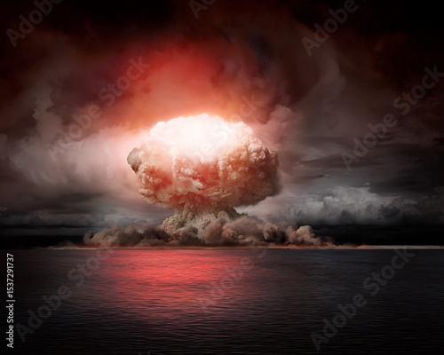 Atomic explosion over water (1)