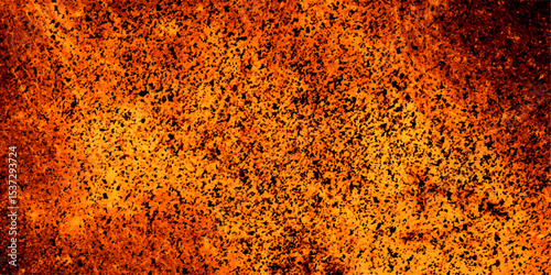 Old stylist orange texture background for making wallpaper, cover, card. Aquarelle canvas for modern creative design. Distressed overlay texture of rusted peeled metal. Abstract ancient creative