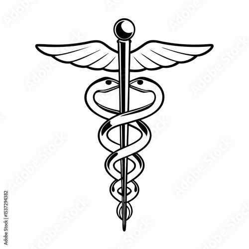 caduceus medical icon
