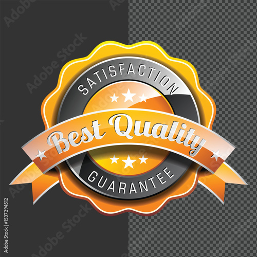 Quality Assurance & Approval Badges Set  Guarantee, Satisfaction, and Verified Stamps Collection