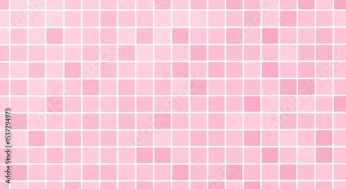Pink tile pattern displaying pastel shades and grids suitable for various design applications