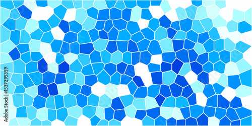 Voronoi diagram background Seamless pattern shapes vector Vintage. Abstract Mesh gradient colorful for background. Cement kitchen decor White line marble bath floor. colorful low poly crystal mosaic