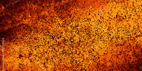 Old stylist orange texture background for making wallpaper, cover, card. Aquarelle canvas for modern creative design. Distressed overlay texture of rusted peeled metal. Abstract ancient creative