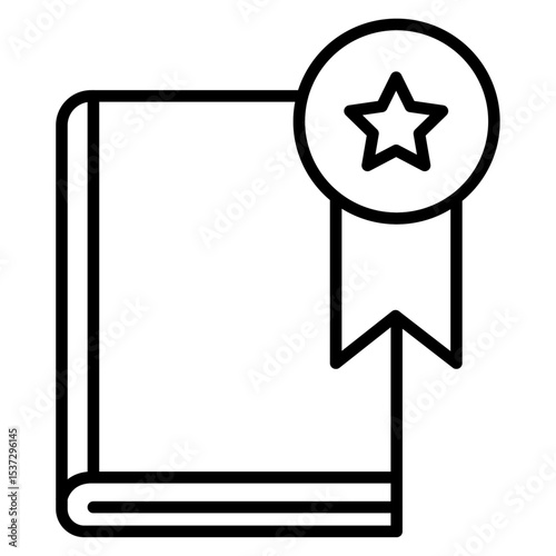 Best seller book icon Thin line vector design