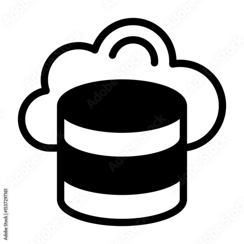 Cloud Storage  Vector Icon