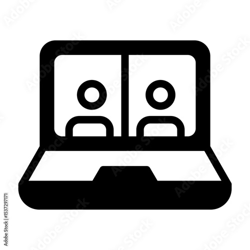 Video Conference  Vector Icon