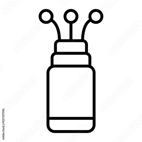 Fiber optic cable icon Thin line vector design