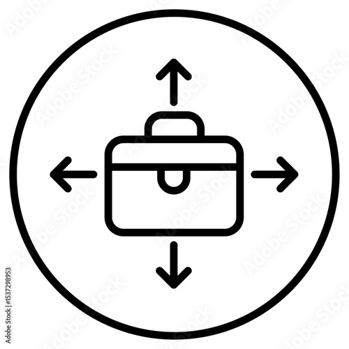 Job opportunity icon Thin line vector design