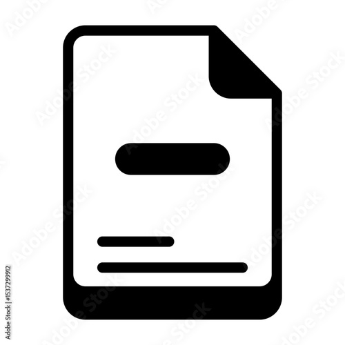 Remove Document Vector Icon