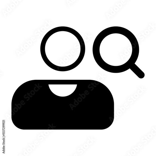 Search Contact Vector Icon