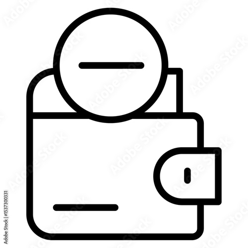 poor person empty pockets icon Thin line vector design