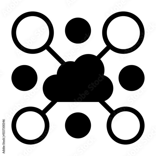 Cloud Computing Vector Icon