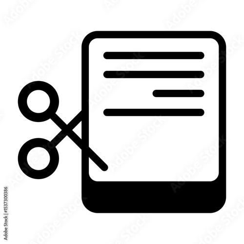 Cut Vector Icon