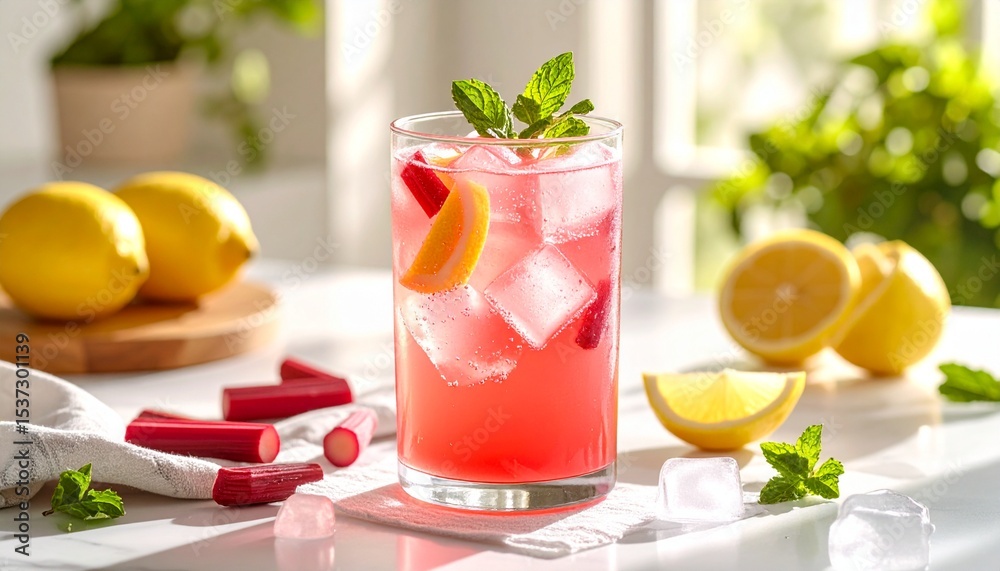 Fototapeta premium fresh fruit cocktail