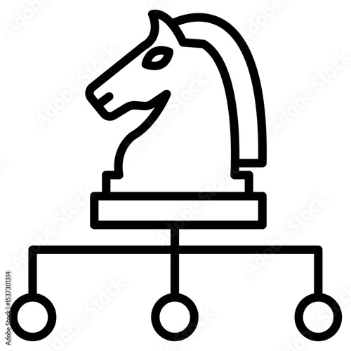 strategi icon Thin line vector design