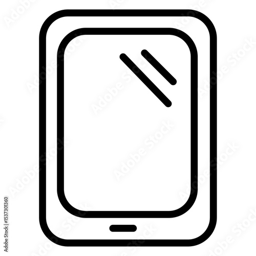 Tablet icon Thin line vector design