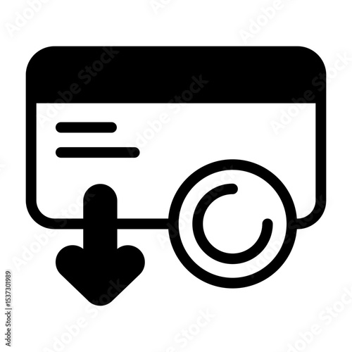 Money with Drawal Vector Icon