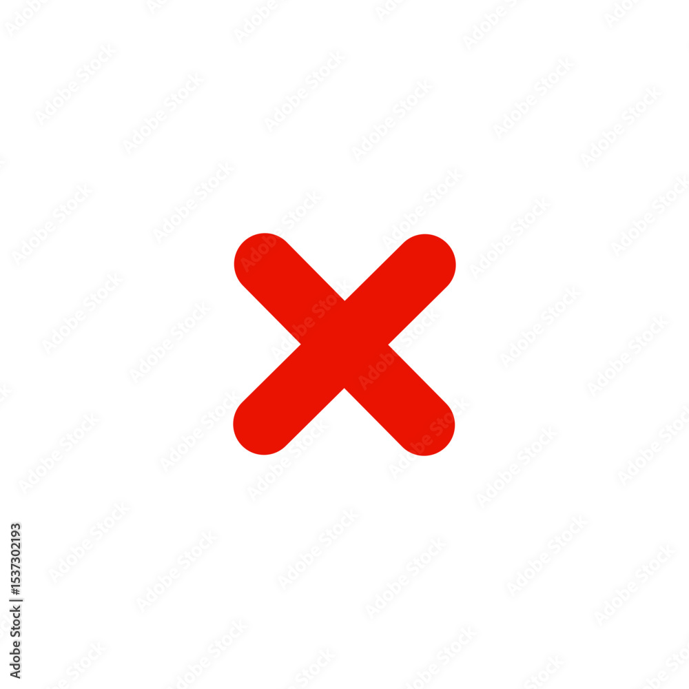 Red X cross icon Red X cross icon