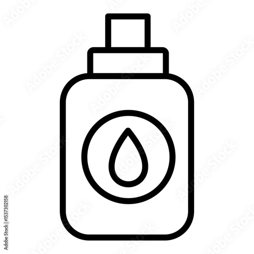 water-based lubricant icon Thin line vector design