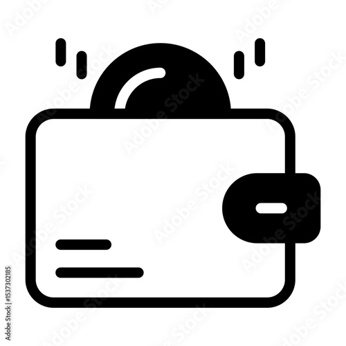 Saving Wallet Vector Icon