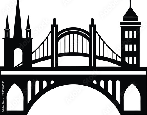 bridge vector illustration