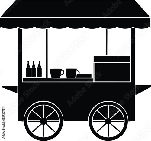 vintage carriage vector illustration