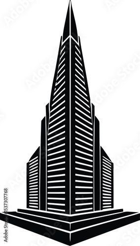 vector illustration of modern building