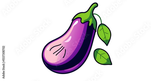 Eggplant icon, Eggplant vector, Eggplant illustration, Fresh eggplant, Aubergine icon, Aubergine vector, Vegetable icon, Purple eggplant, Whole eggplant, Sliced eggplant, Cartoon eggplant, Realistic e