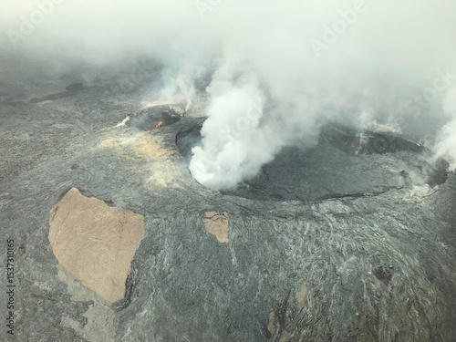 Mauna Loa Volcanoe Crater Lava Closeup