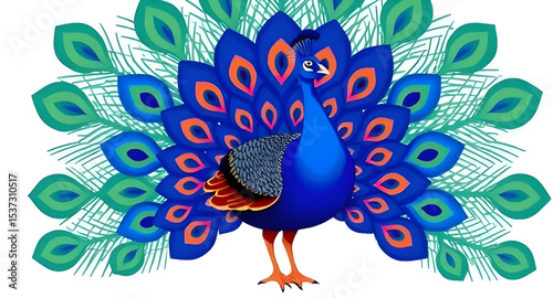Peacock icon, Peacock vector, Peacock illustration, Colorful bird, Peacock feathers, Peacock with tail open, Majestic peacock, Elegant bird, Peacock clipart, Royal bird, Exotic bird, Peacock silhouett