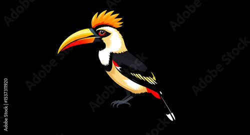 Toucan icon, Toucan vector, Tropical bird, Exotic bird icon, Colorful toucan, Bird with big beak, Jungle bird, Rainforest bird, Toucan silhouette, Toucan outline, Cartoon toucan, Cute toucan icon, Tou