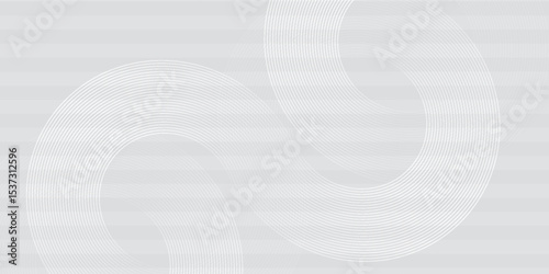 Abstract white glowing geometric lines on gray background. illustration eps 10