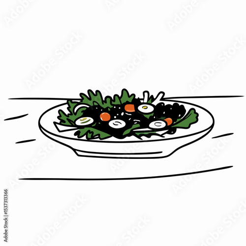 salad with olives and cheese