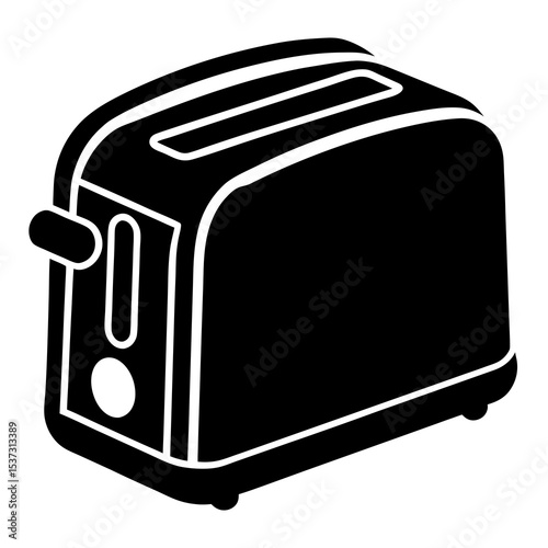 bread-toaster-with-toast-icon-on-white-background