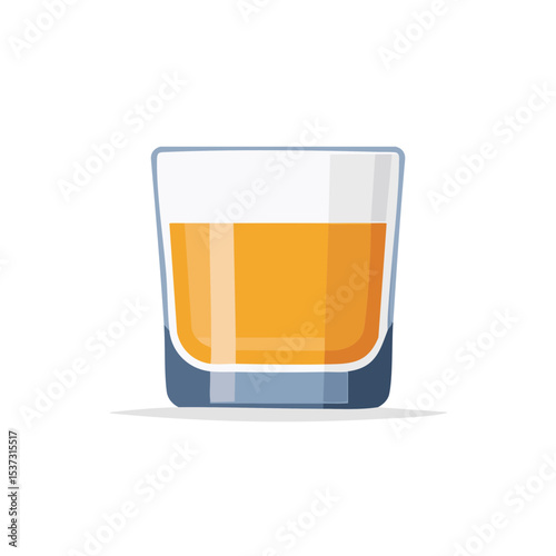 A refreshing glass of orange juice, a vibrant drink