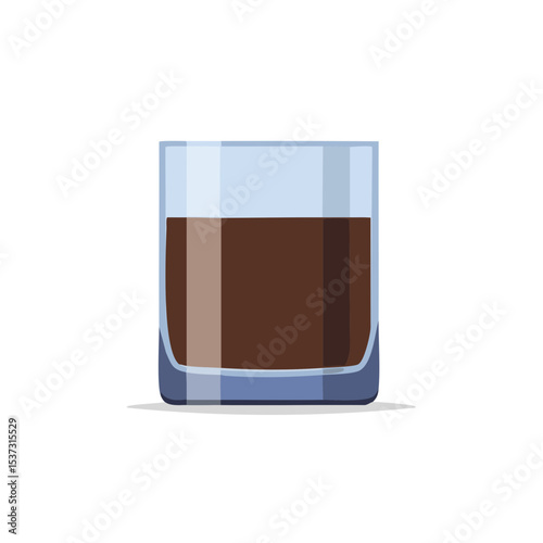 A refreshing glass of cold drink with dark brown liquid